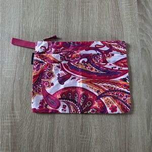 NWOT … LANDS’ END Vibrant Paisley Travel / Makeup Pouch
